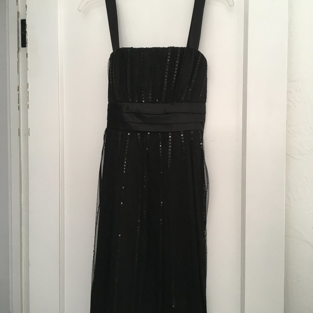NWT R&M Richards Black Sequin Accent Dress